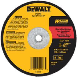 DeWalt High Performance 0.875 in. D X 5/8-11 in. Metal Notching Wheel