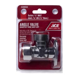 Ace 5/8 in. CTS X 3/4 in. MHT Brass Angle Stop Valve