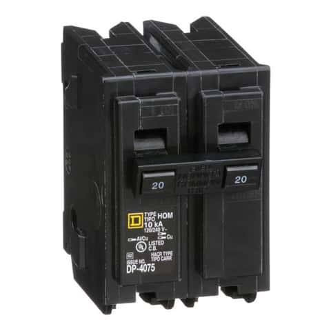 Square D HomeLine 20 amps Surge 2-Pole Circuit Breaker - Ace Hardware