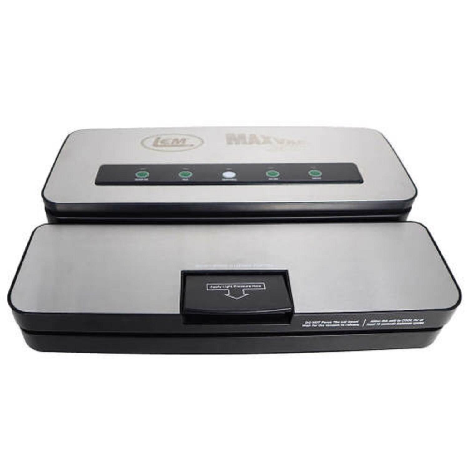 LEM MaxVac 250 Black/Silver Food Vacuum Sealer Sansujyuku sansujyuku.com