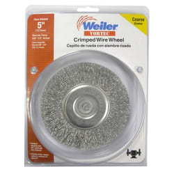 Weiler Vortec 5 in. Crimped Wire Wheel Carbon Steel 3750 rpm 1 pc