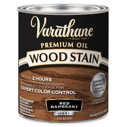 Varathane Semi-Transparent Red Mahogany Oil-Based Urethane Modified Alkyd Wood Stain 1 qt