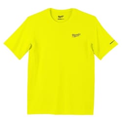 Milwaukee Workskin XXL Short Sleeve Unisex Crew Neck Yellow Shirt