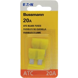 Bussmann 20 amps ATC Yellow Blade Fuse 5 pk