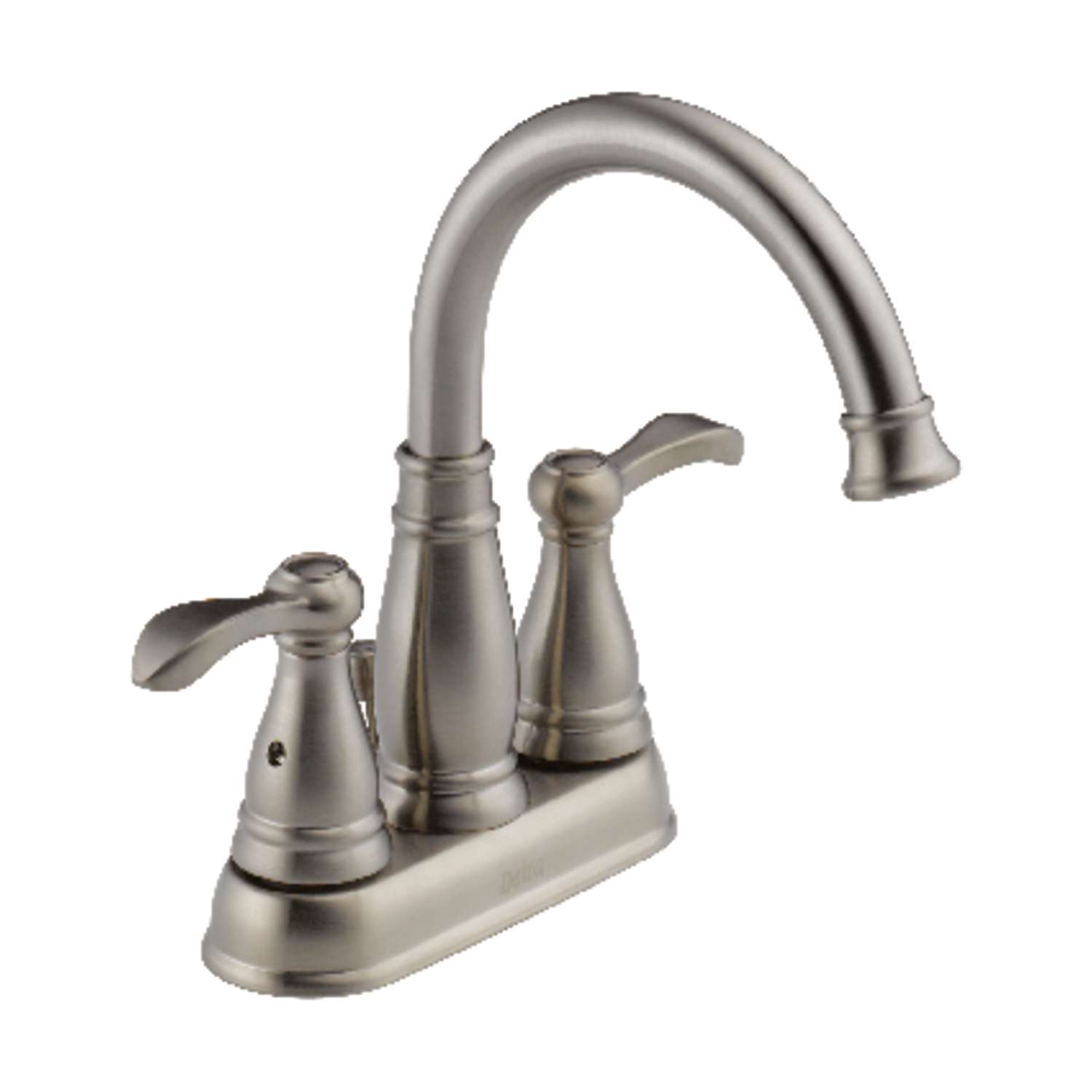 Delta Porter Brushed Nickel Two Handle Lavatory Faucet 4 In Ace Hardware