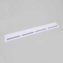 Elima-Draft N/A 2.75 in. H X 48 in. W 2-Way Matte White Plastic Air Deflector