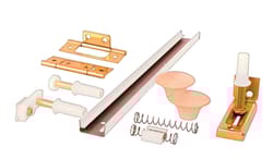 Prime-Line 72 in. L White Steel Hardware Kit 1 pk
