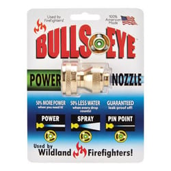 Bullseye Power Nozzle Adjustable Multi-Pattern Brass Hose Nozzle