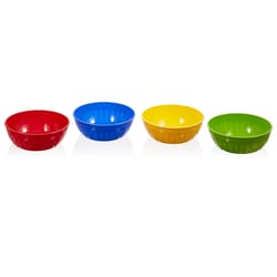Arrow Home Products 16 oz Assorted Plastic Round Bowl 5-1/2 in. D 4 pk