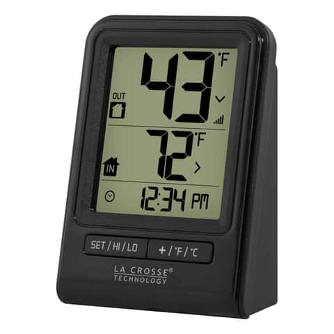 La Crosse Technology 140 deg Digital Thermometer 2.75 in. L X 0.05 in. W  Black - Ace Hardware