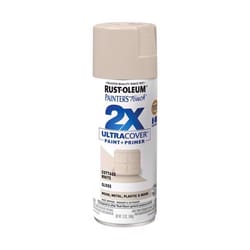 Rust-Oleum Painter's Touch 2X Ultra Cover Gloss Cottage White Paint+Primer Spray Paint 12 oz