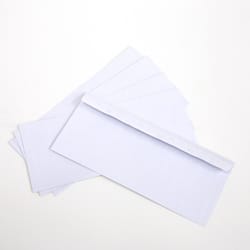 Bazic Products 4-1/8 in. W X 9-1/2 in. L No. 10 White Security Envelope 500 pk