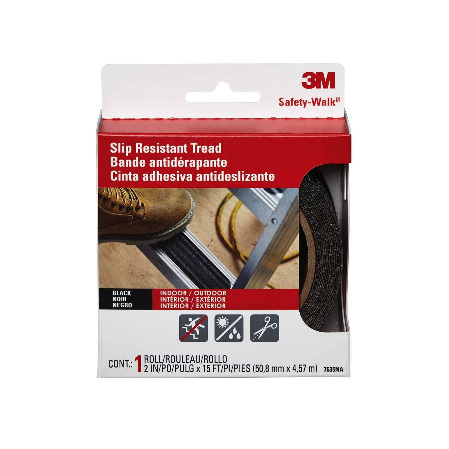3M Black AntiSlip Tape 2 in. W x 15 ft. L 1 pk Ace Hardware