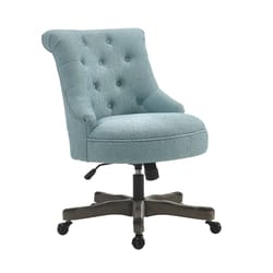 Linon Home Decor Blue Polyester Office Chair