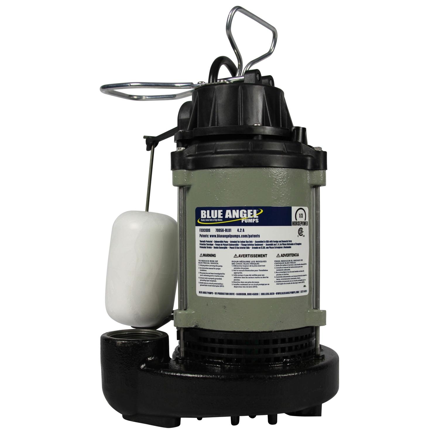 Wayne Blue Angel 1/3 HP 4,620 gph Cast Iron Vertical Float