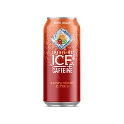 Sparkling Ice Strawberry Citrus Caffeine Beverage 16 oz 1 pk
