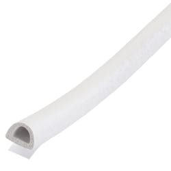 M-D BUILDING PRODUCTS White EPDM Rubber Foam Weatherstrip For Doors and Windows 17 ft. L X 0.25 in.