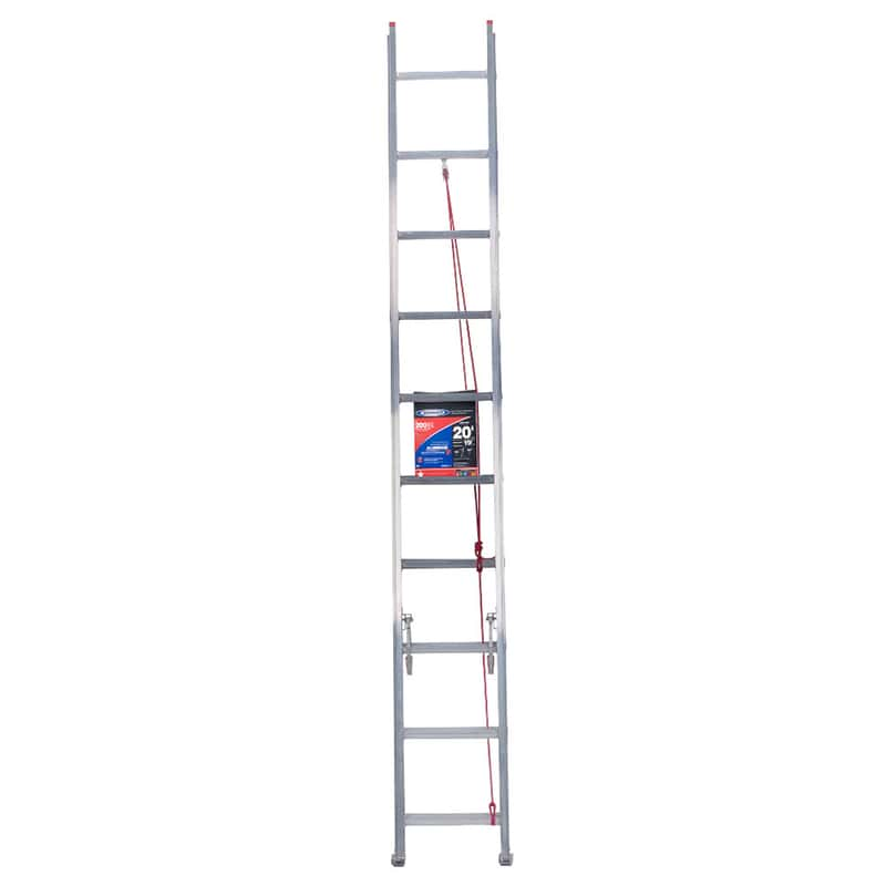 Werner 48 Ft Aluminum D Rung Extension Ladder With 300 Lb Load Capacity Type Ia Duty Rating D548 2 The Home Depot