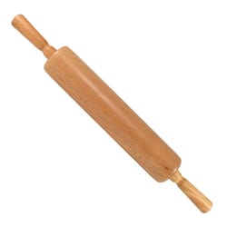R&M International 10.5 in. L X 2.25 in. D Wood Rolling Pin Natural