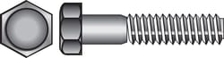 HILLMAN 5/16 in. D X 5-1/2 in. L Zinc Plated Steel Hex Bolt 50 pk