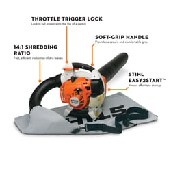 STIHL SH 86 C-E 170 mph 444 CFM Gas Handheld Blower/Mulcher/Vac