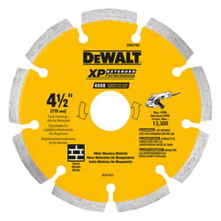 DeWalt 4-1/2 in. D X 5/8 in. Diamond Tuck Point Cut-Off Blade 1 pc