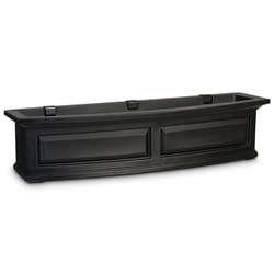 Mayne Nantucket 10 in. H X 11.5 in. W X 48 in. D Plastic Window Box Black