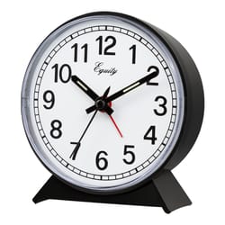 La Crosse Equity 2 in. Black Alarm Clock Analog