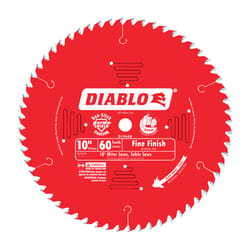 Diablo 10 in. D X 5/8 in. TiCo Hi-Density Carbide Circular Saw Blade 60 teeth 1 pk