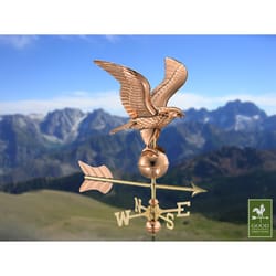 Good Directions Polished Brass/Copper 32 in. Eagle Weathervane For Garden Pole