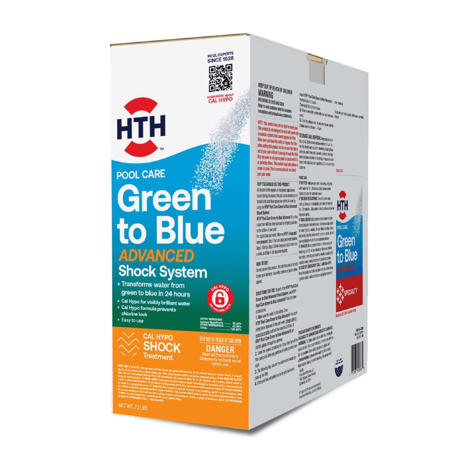 HTH Super Green to Blue Granule Shock System 7.2 lb - Ace Hardware