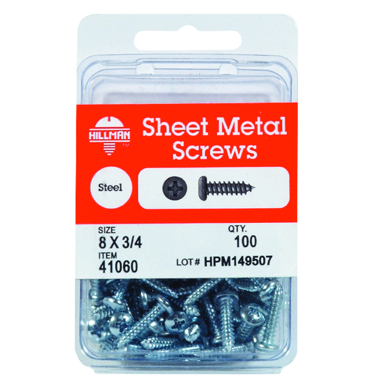 UPC 008236047233 product image for Hillman 10 in. x 1 in. L Phillips Pan Head Zinc-Plated Steel Sheet Metal Screws  | upcitemdb.com