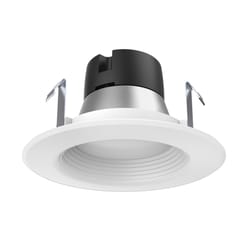 Satco Nuvo White 4 in. W Plastic LED Dimmable Recessed Downlight 7.5 W
