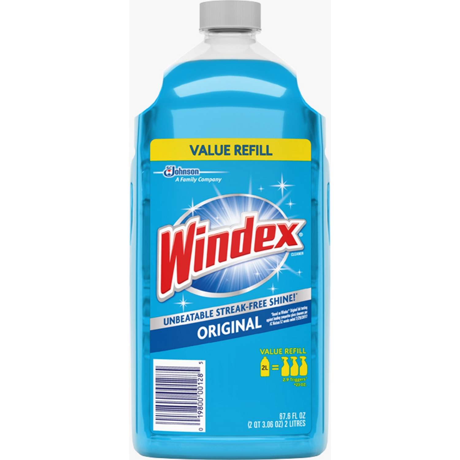 Windex Original No Scent Glass Cleaner Refill 67.6 oz Liquid Ace Hardware