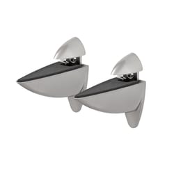 Dolle Ara 4.5 in. H X 1.8 in. W X 4.1 in. D Silver Metal Shelf Clips