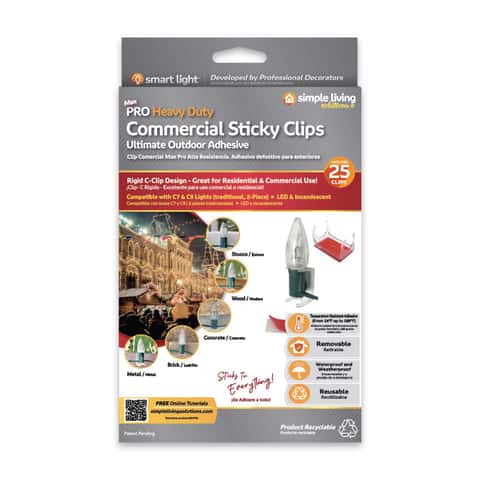 Simple Living Solutions Max Pro Commercial Heavy Duty Sticky Clips 25 ...
