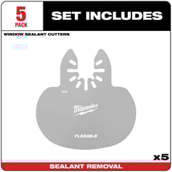 Milwaukee Open-Lok 6.374 in. L Stainless Steel Mushroom Window Sealant Cutter 5 pk