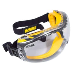 DeWalt Concealer Anti-Fog Safety Goggles Clear Lens Black/Yellow Frame 1 pc