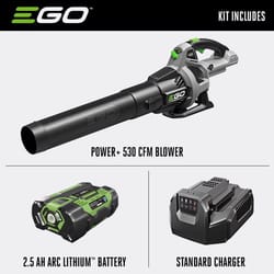 EGO Power+ LB6151 170 mph 615 CFM 56 V Battery Handheld Leaf Blower Kit ( Battery & Charger) W/ 2.5 AH BATTERY - Ace Hardware