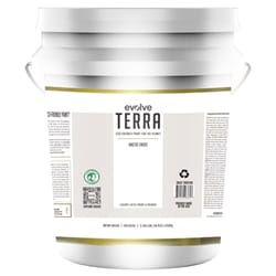 Evolve Terra Satin Arctic Frost House Paint Exterior and Interior 5 gal