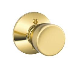 Schlage Bell Bright Brass Dummy Knob Right or Left Handed