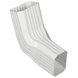 Amerimax 9.25 in. H X 3.25 in. W X 8 in. L White Vinyl A to B Gutter Elbow