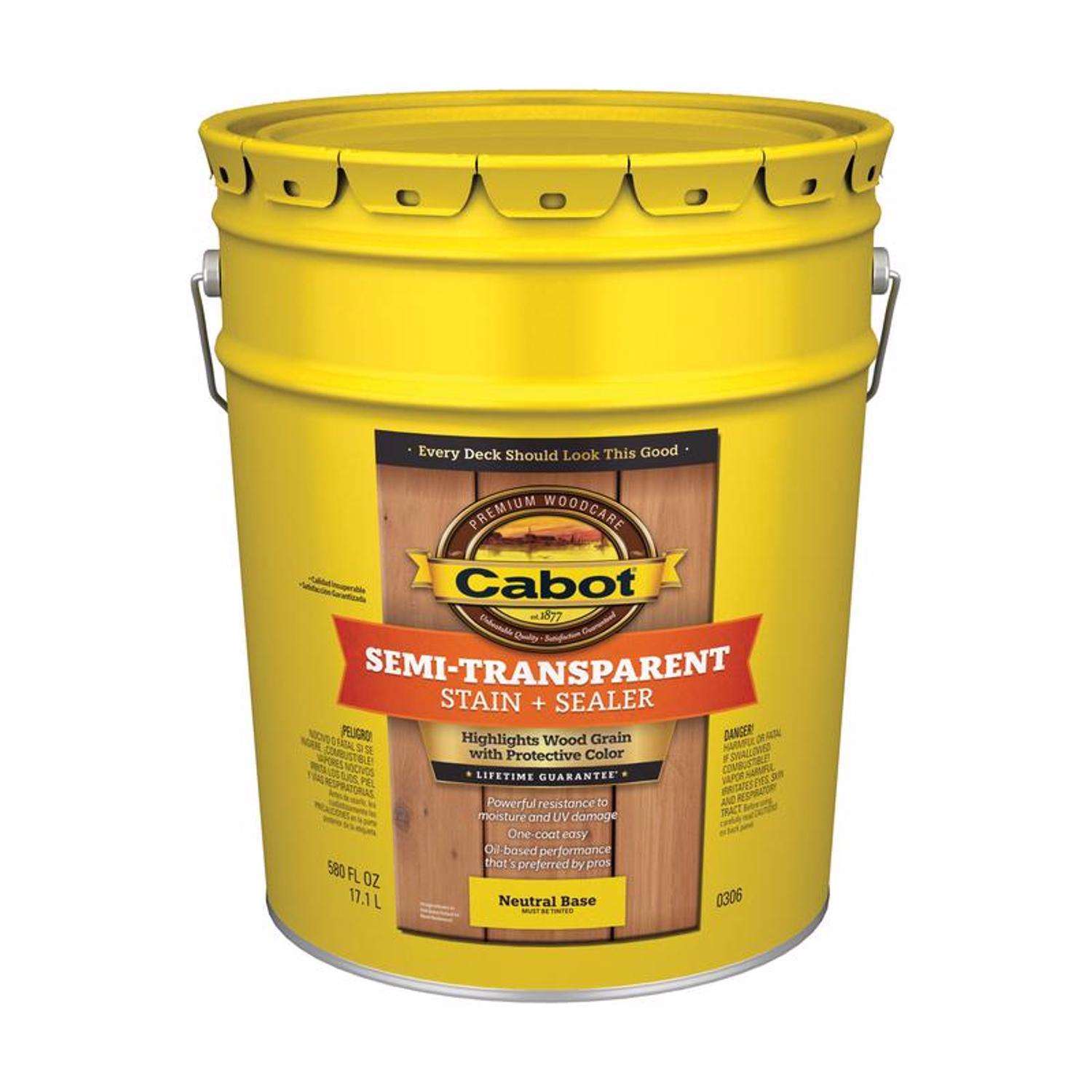 Cabot SemiTransparent SemiTransparent Tintable Neutral Base OilBased
