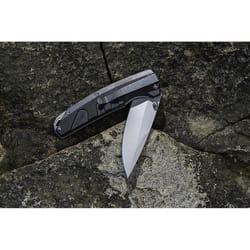 Smith's Rally 7.87 in. Flip Utility Knife Black 1 pc