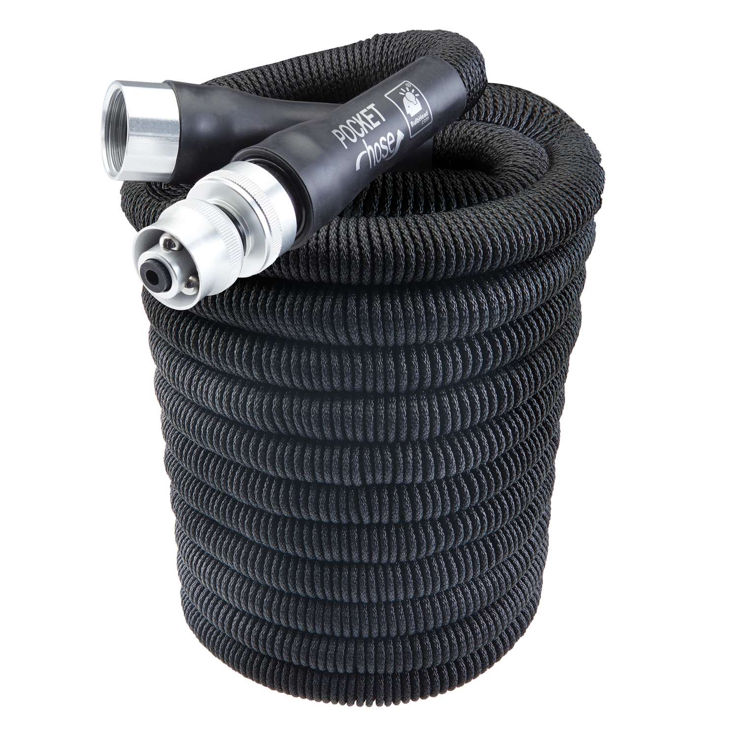 Pocket Hose Silver Bullet 3/4 in. D X 100 ft. L Expandable Lightweight Garden Hose Black