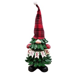 Alpine LED Multicolored Christmas Cheer Tree Figurine 28 in.