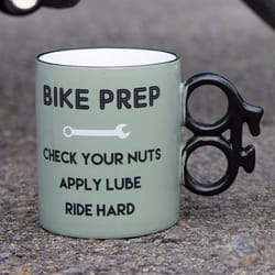 Scobie Boxer Gifts 14 oz Green BPA Free Bike Prep Mug