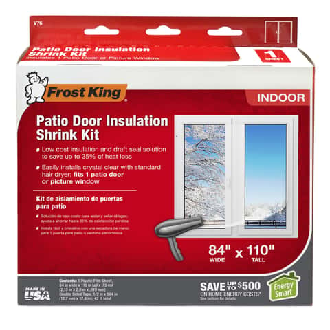 Frost King Clear Shrink Indoor Patio Door Insulator Kit 84 in. W X 110 in.  L - Ace Hardware