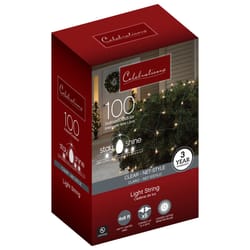 Celebrations Red Incandescent Mini Clear/Warm White 100 ct Net Christmas Lights 6 ft.