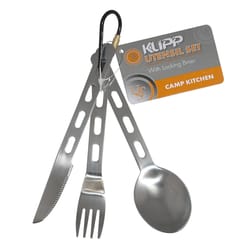 UST Brands KLIPP Silver Camping Flatware 0.75 in. H X 1.6 in. W X 6.5 in. L 1 pk